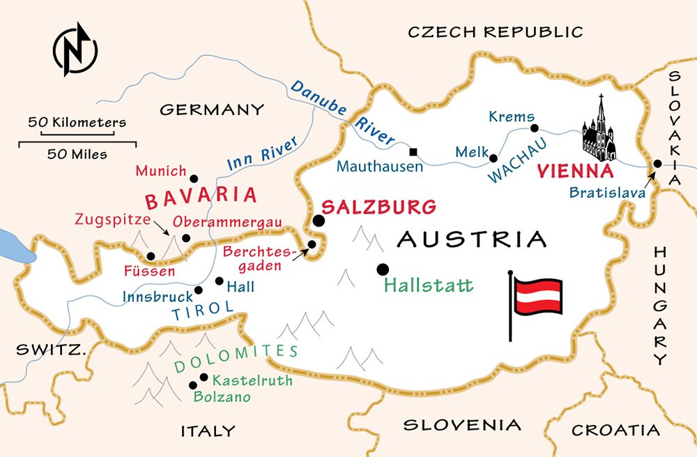 austria map