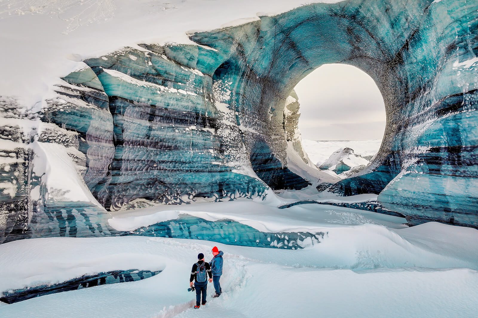 Exploring Mýrdalsjökull Ice Caves in Iceland Adventure Tour