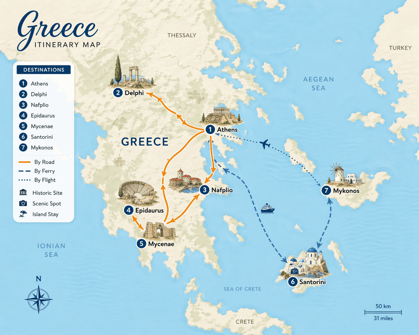 Greece map